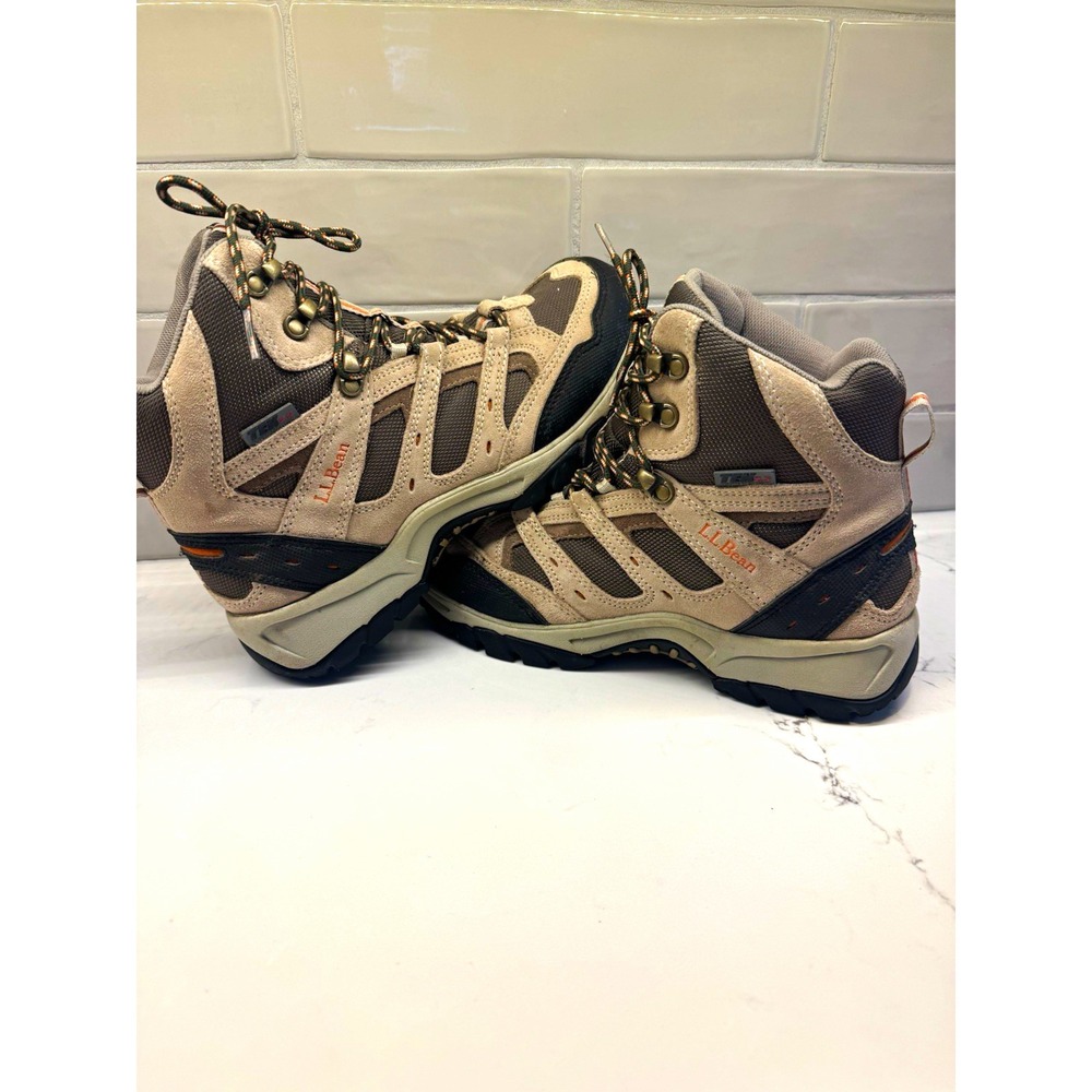 L.L.Bean DRI-LEX Women's Hiking Boots Beige/Gray/Black US 9.5 Medium